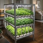 96 Plant Indoor Hydroponic System with Aluminum Structure