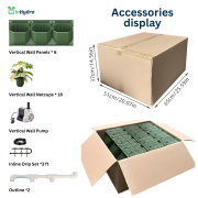 Vertical Hydroponics Wall Garden – Indoor & Outdoor Living Green Wall System for Home, Balcony & Office | Easy-Install Hydroponic Panels
