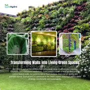 Vertical Hydroponics Wall Garden – Indoor & Outdoor Living Green Wall System for Home, Balcony & Office | Easy-Install Hydroponic Panels