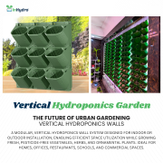 Vertical Hydroponics Wall Garden – Indoor & Outdoor Living Green Wall System for Home, Balcony & Office | Easy-Install Hydroponic Panels
