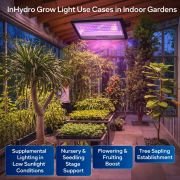 INHYDRO 100W LED Flood Light for Hydroponics —  Best Grow Light for Indoor Farming