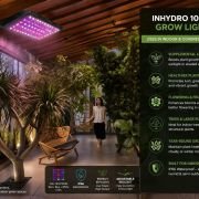 INHYDRO 100W LED Flood Light for Hydroponics —  Best Grow Light for Indoor Farming
