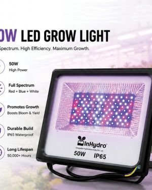 50W Full Spectrum LED Grow Flood Light for Hydroponics & Indoor Farming