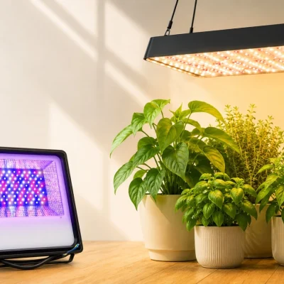Comparison table of best plant grow lights in India 2025 for indoor plants, hydroponics, herbs, and vegetables.