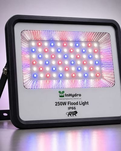 INHYDRO 250W LED Flood Light for Hydroponics — Professional Grow Light for Indoor Farming