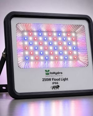 INHYDRO 250W LED Flood Light for Hydroponics — Professional Grow Light for Indoor Farming