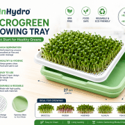 Microgreens Growing Tray | Soil-Free Seed Germination Kit for Sprouts