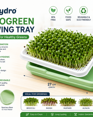 Microgreens Growing Tray | Soil-Free Seed Germination Kit for Sprouts
